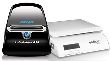 Endicia Starter Kit with 25 Lbs Scale - Get a DYMO LabelWriter 450 label printer, an integrated 25lb scale, and a full year of Endicia Standard for only $259.95. Then, print great looking labels for all your envelopes and packages.